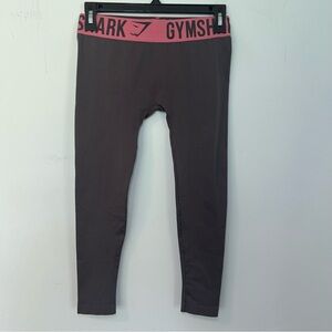 Gymshark Pink & Gray Compression Cropped Leggings Size XS